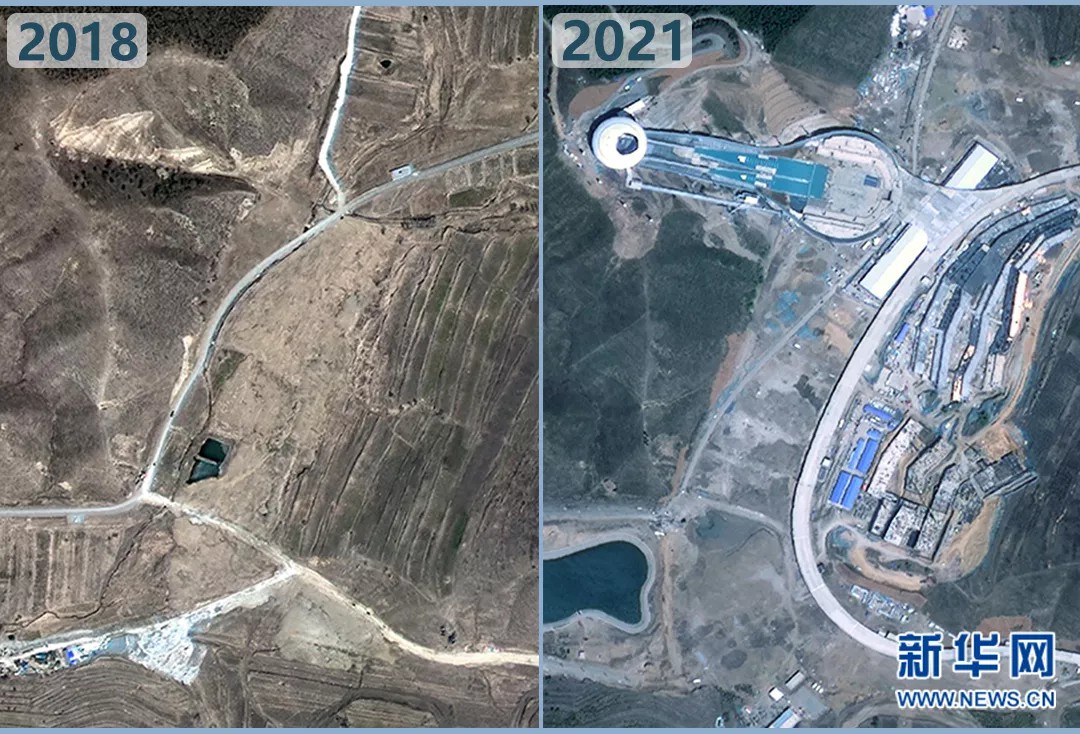 衛(wèi)星見證，這里如何變身“冬奧小城”