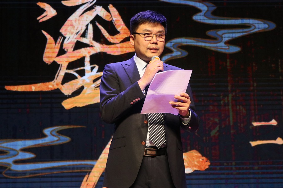 北京外國語大學黨委常委、副校長趙剛在活動現(xiàn)場講話。主辦方供圖