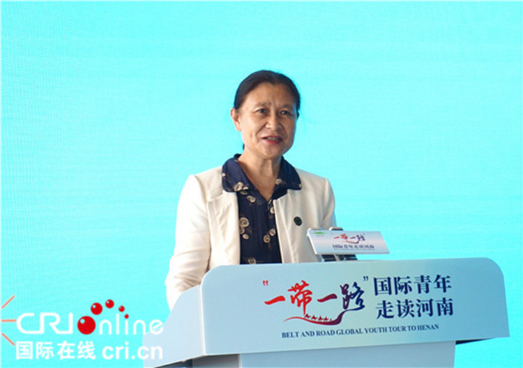 中國(guó)人民對(duì)外友好協(xié)會(huì)二級(jí)巡視員李冬梅致辭。賈親親 攝