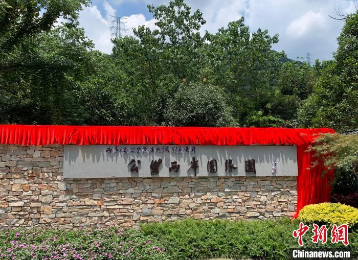 “公望兩岸圓緣園”開園?！」溻?攝