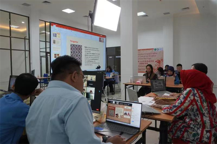 活動現(xiàn)場。供圖：印尼三一一大學孔子學院