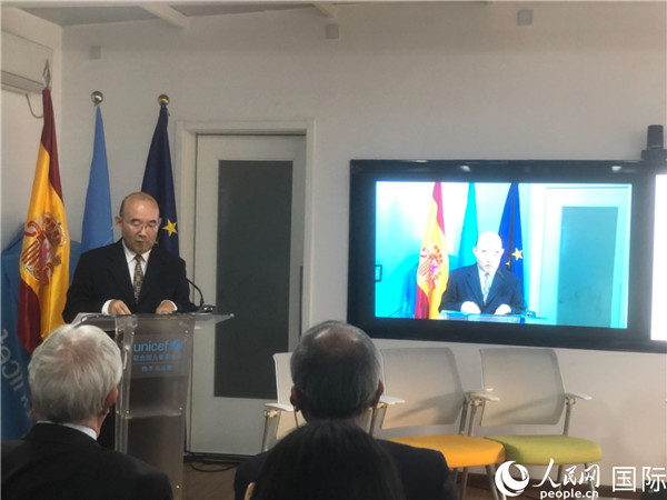 生態(tài)環(huán)境部應(yīng)對(duì)氣候變化司一級(jí)巡視員孫楨在研討會(huì)上致辭。 人民網(wǎng)記者 趙健攝