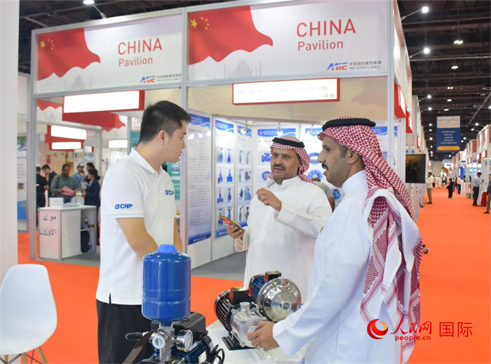 中企代表與外方嘉賓交流。人民網(wǎng) 塔里克·易卜拉欣攝