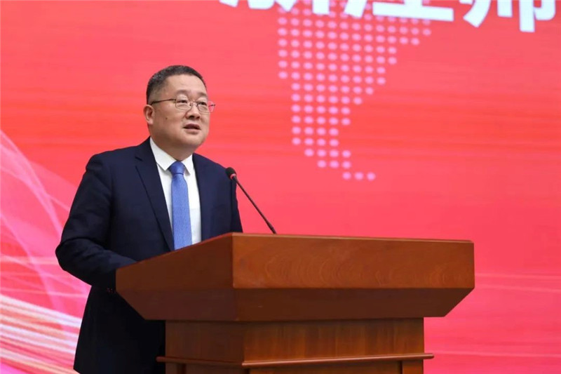 浙江師范大學(xué)黨委書記鄭孟狀致辭。主辦方供圖