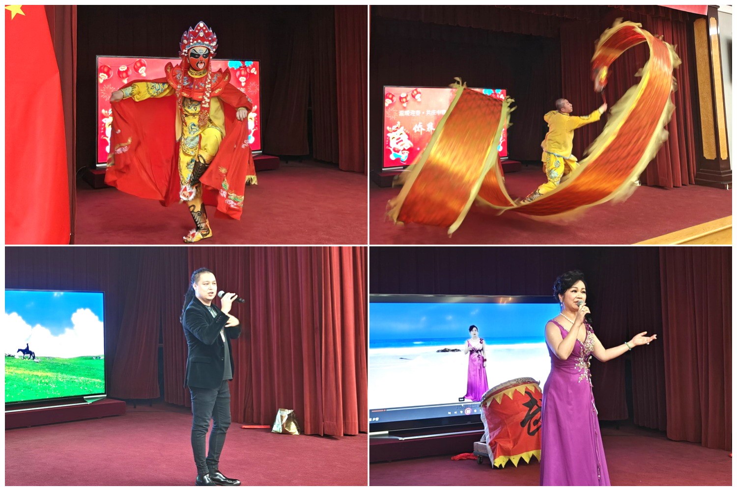 當(dāng)?shù)貎S界知名演員獻(xiàn)上精彩演出。主辦方供圖