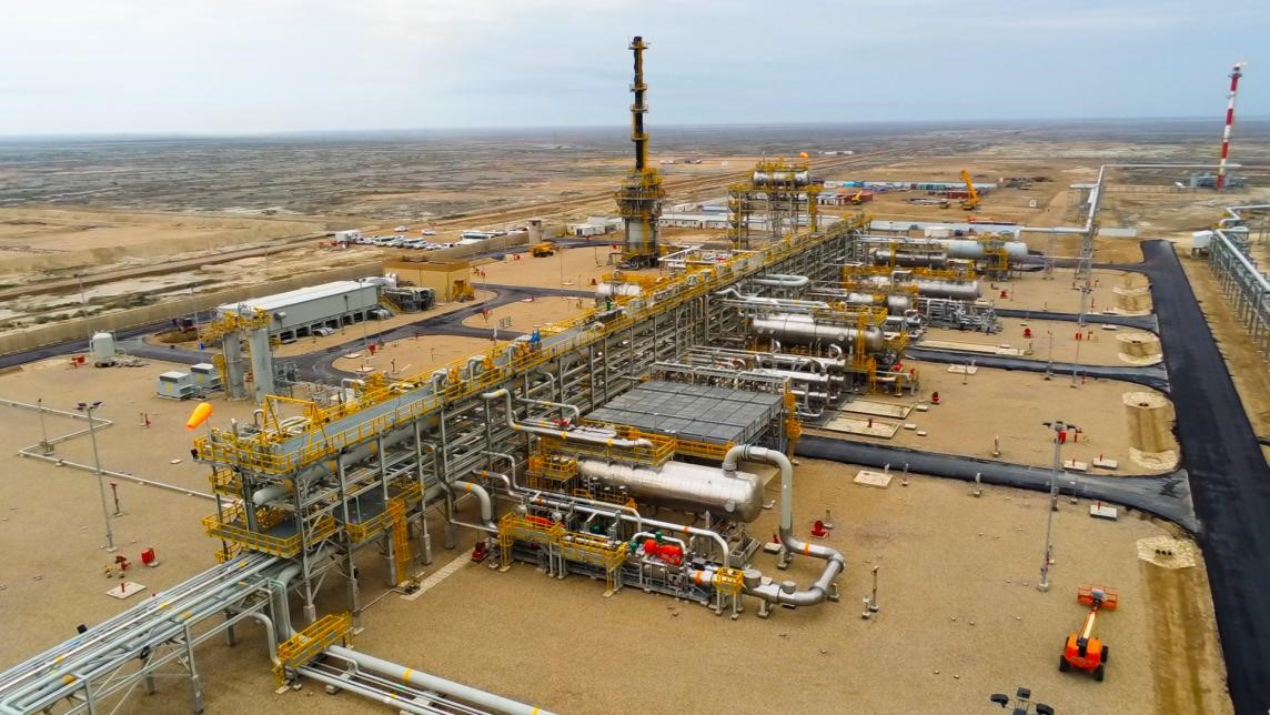 圖為西古爾納-1油田項目一景。中國石油（伊拉克）西古爾納公司供圖。
