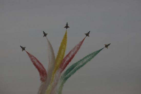 飛行表演現(xiàn)場(chǎng)。王曉東 攝