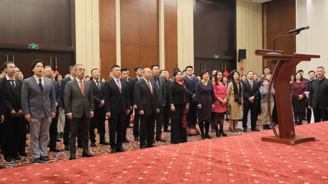 駐白俄羅斯使館2024年新春招待會(huì)現(xiàn)場。 駐白俄羅斯使館供圖