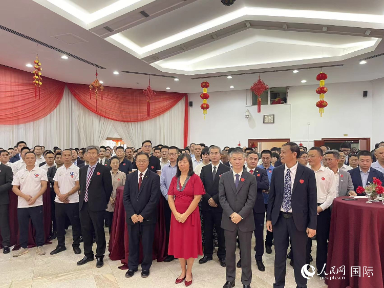 駐尼日利亞使館春節(jié)招待會現(xiàn)場。人民網(wǎng)記者 姜宣攝