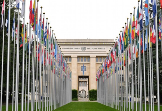 這是2023年5月21日在瑞士日內(nèi)瓦拍攝的聯(lián)合國(guó)萬(wàn)國(guó)宮。新華社記者連漪攝