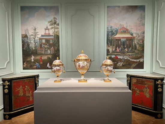 路易十五王后瑪麗·萊什琴斯卡的“中國人廳”。新華社記者徐壯 攝