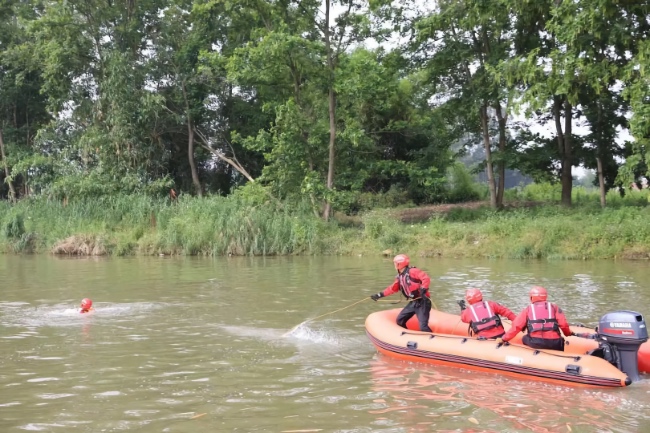 演習(xí)現(xiàn)場(chǎng)。四川省應(yīng)急管理廳供圖