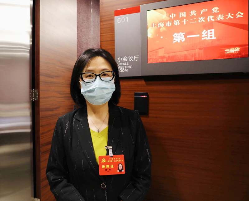 黨代表翟華。人民網(wǎng) 王文娟攝