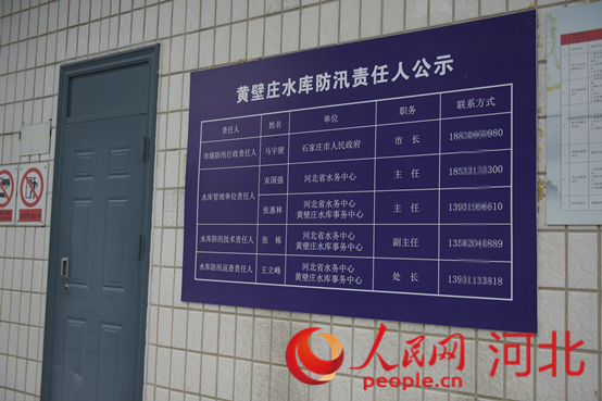 防汛責任人公示牌。人民網(wǎng)祝龍超攝