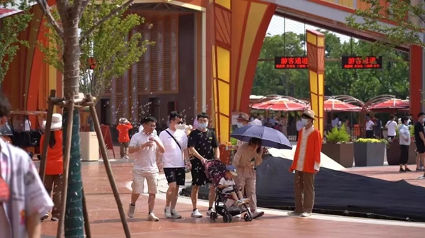 試運(yùn)行中的淮安方特。受訪方供圖