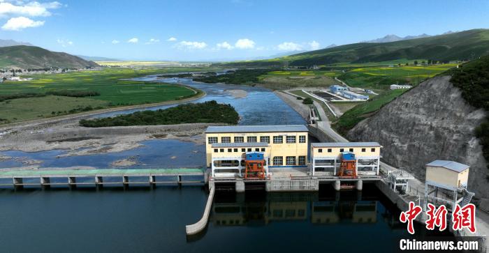 圖為引大濟湟調水總干渠的樞紐。(資料圖) 青海省水利廳 供圖