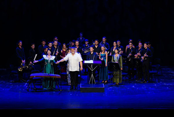 2024匈牙利青少年國際音樂會(huì)節(jié)目《茉莉花》表演舞臺(tái)現(xiàn)場。兒促會(huì)藝教委供圖