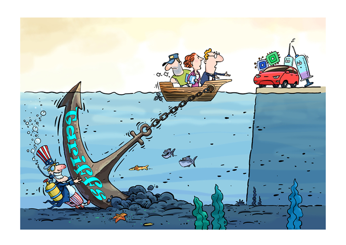 漫畫作者：馬宏亮（人民網(wǎng)版權(quán)圖片，未經(jīng)授權(quán)請(qǐng)勿轉(zhuǎn)載。）