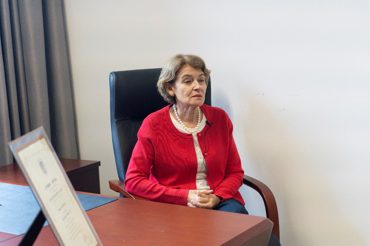 聯(lián)合國教科文組織前總干事伊琳娜·博科娃接受人民網(wǎng)采訪。人民網(wǎng) 常沙攝