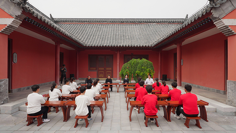 “一塊豆腐話清廉”思政課。滁州市委網(wǎng)信辦供圖