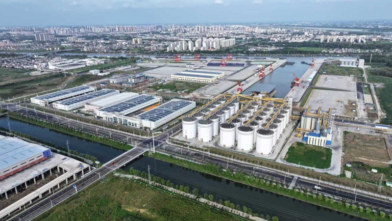 航拍黃碼港產(chǎn)業(yè)園。蔣童攝