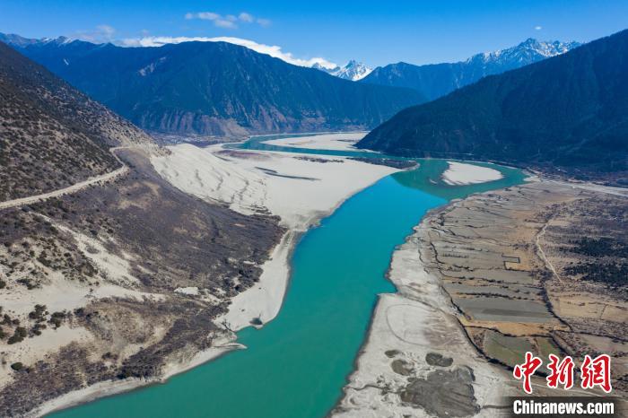 航拍米林丹娘佛掌沙丘景點(diǎn)?！『闻罾?攝