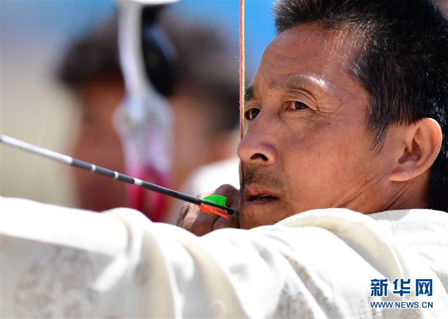 (體育)(3)青海尖扎:“五彩神箭”射箭賽開賽