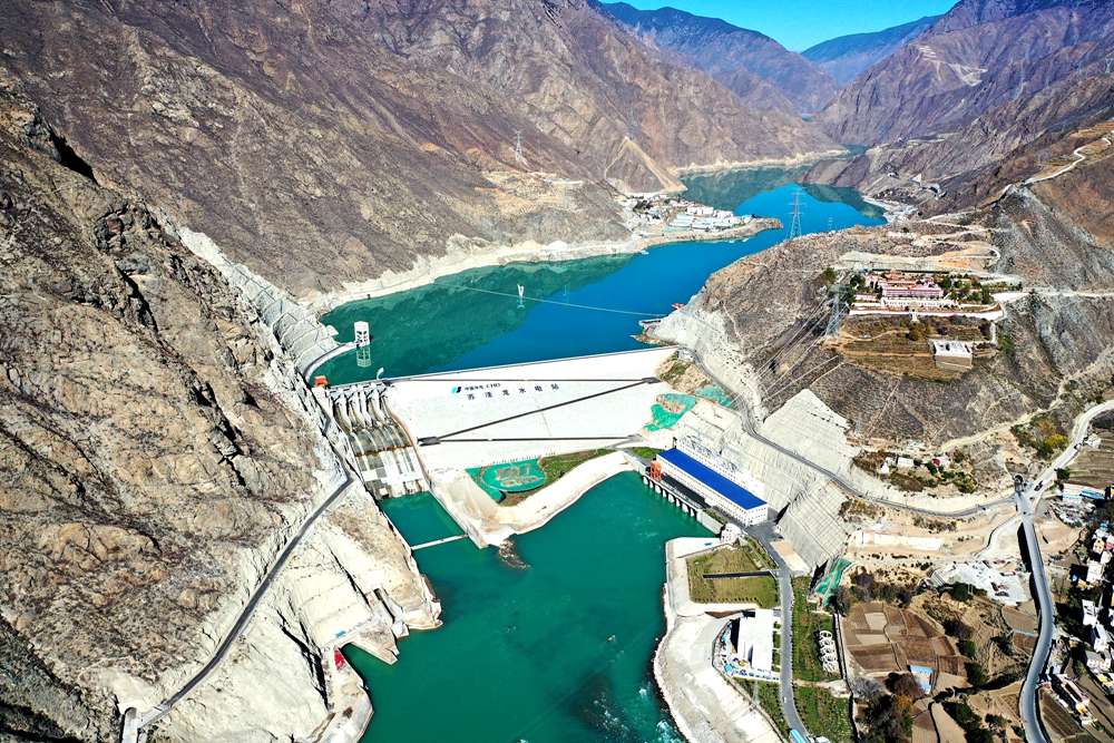 蘇洼龍水電站全景。吳雛音 攝