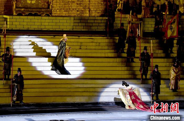 3月17日，西藏拉薩，《文成公主》大型史詩劇演出現(xiàn)場?！±盍?攝