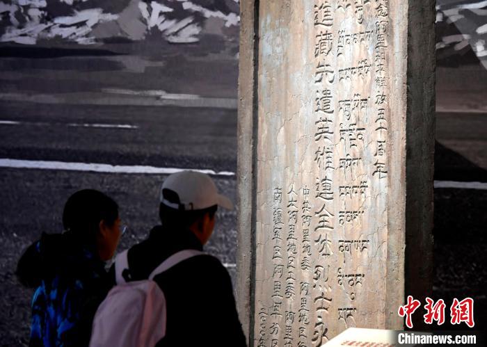 圖為5月18日，觀眾正在欣賞展覽。　李林 攝