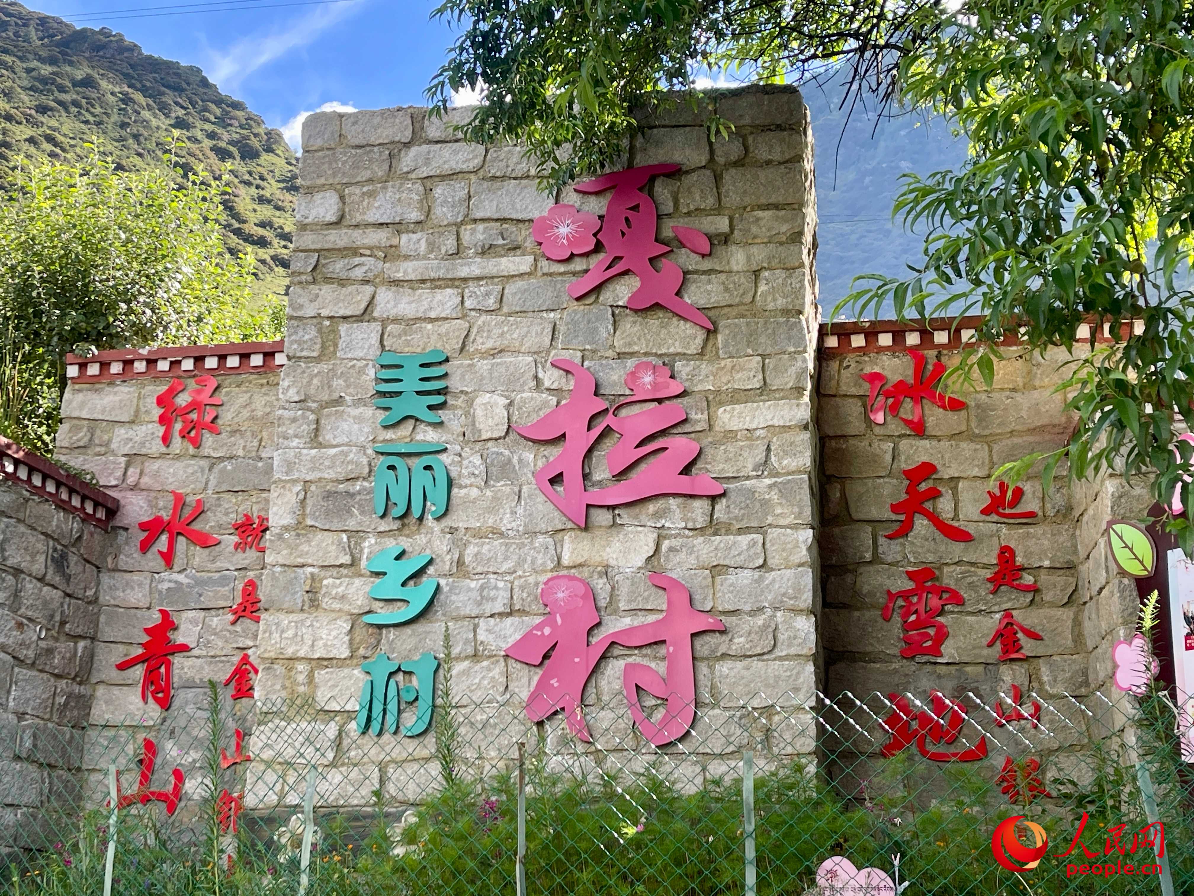 林芝鎮(zhèn)嘎拉村。人民網(wǎng) 周靜圓攝