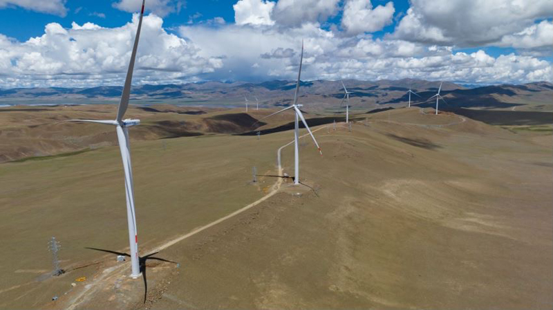 西藏措美哲古風電場。受訪者供圖