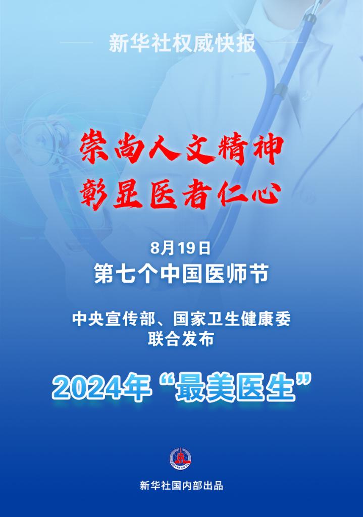 新華鮮報(bào)|致敬“白衣戰(zhàn)士”！2024年“最美醫(yī)生”發(fā)布